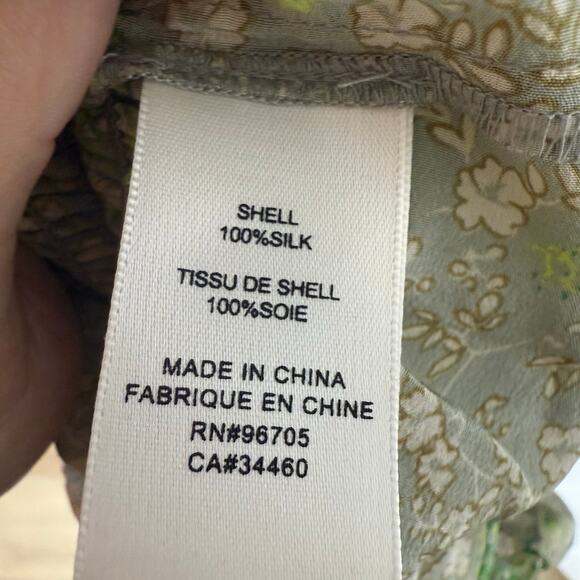 Rebecca Taylor Off-The-Shoulder Mixed Print Dress - Picture 3 of 5